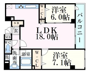 元町駅 徒歩5分 5階の物件間取画像